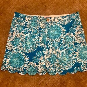 Lilly Pulitzer scalloped Skort size 12
